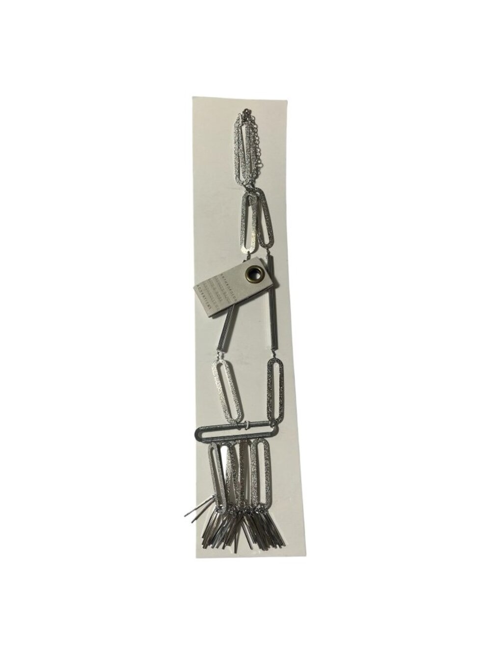 Serafina x Anthropologie Silver-Tone Paperclip Link Necklace new with tags
